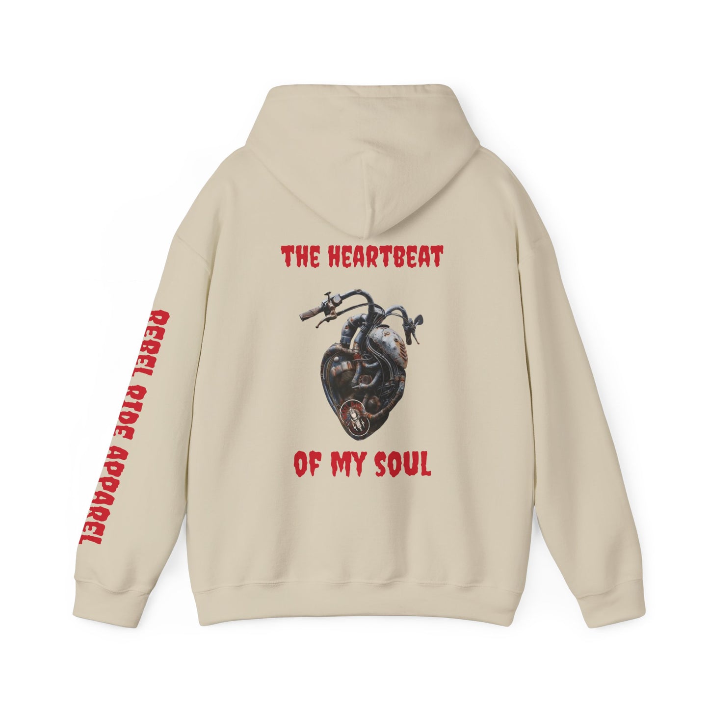 Rebel Ride heartbeat Hooded Sweatshirt