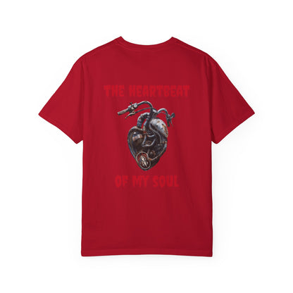 Rebel Ride heartbeat Tshirt back