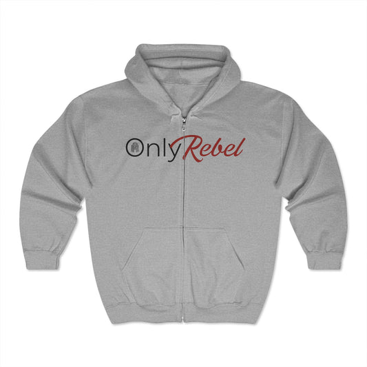 Only Rebel Full Zip Hooded Sweatshirt