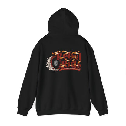 Rebel Ride Flames Hooded Sweatshirt