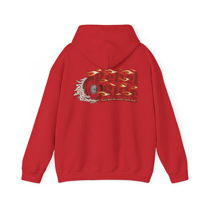 Rebel Ride Flames Hooded Sweatshirt