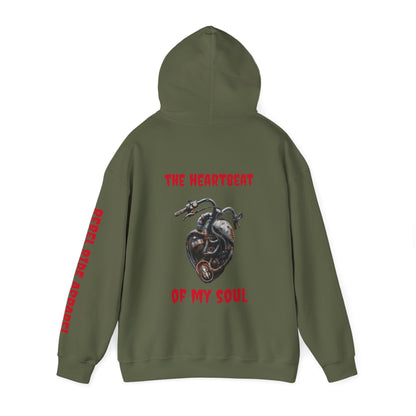 Rebel Ride heartbeat Hooded Sweatshirt