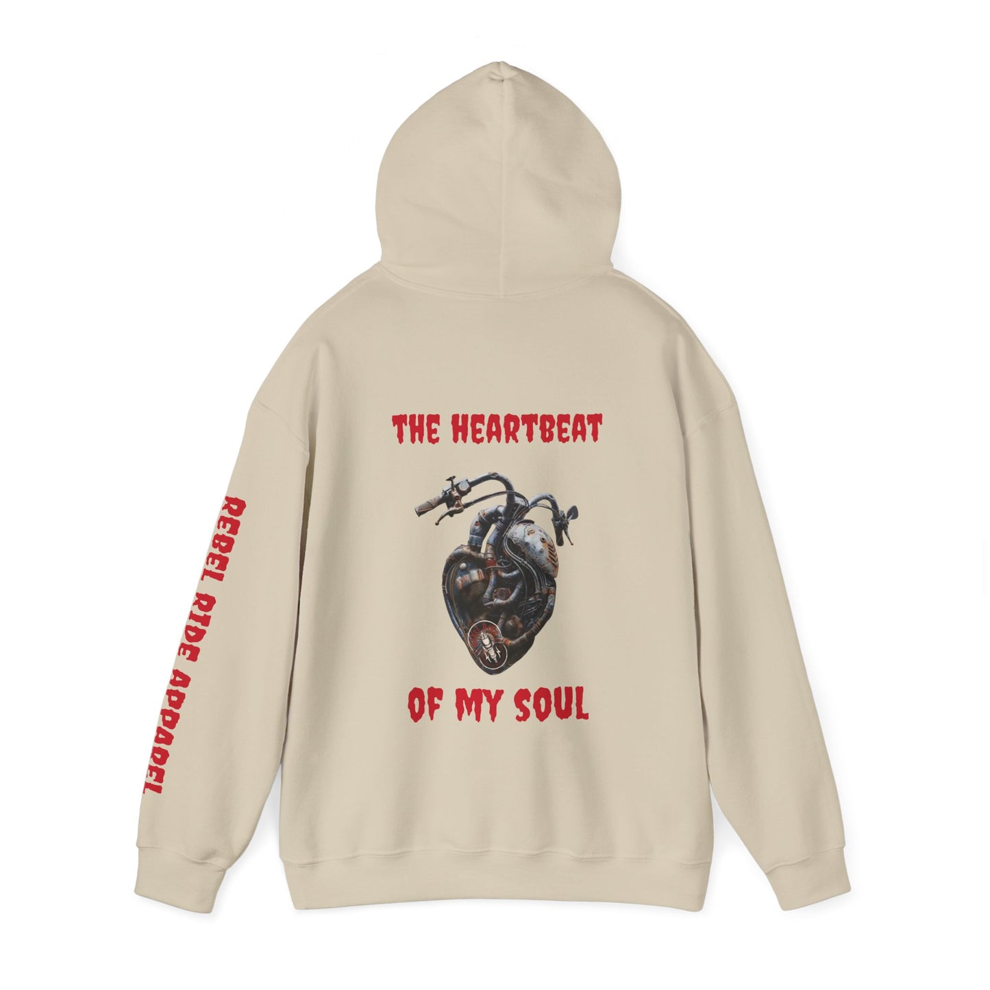 Rebel Ride heartbeat Hooded Sweatshirt