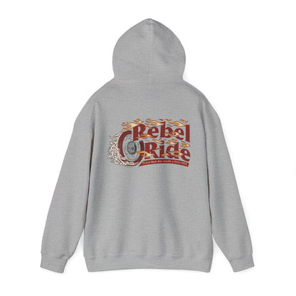 Rebel Ride Flames Hooded Sweatshirt