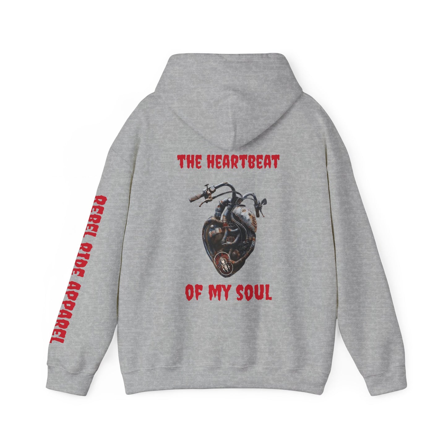 Rebel Ride heartbeat Hooded Sweatshirt