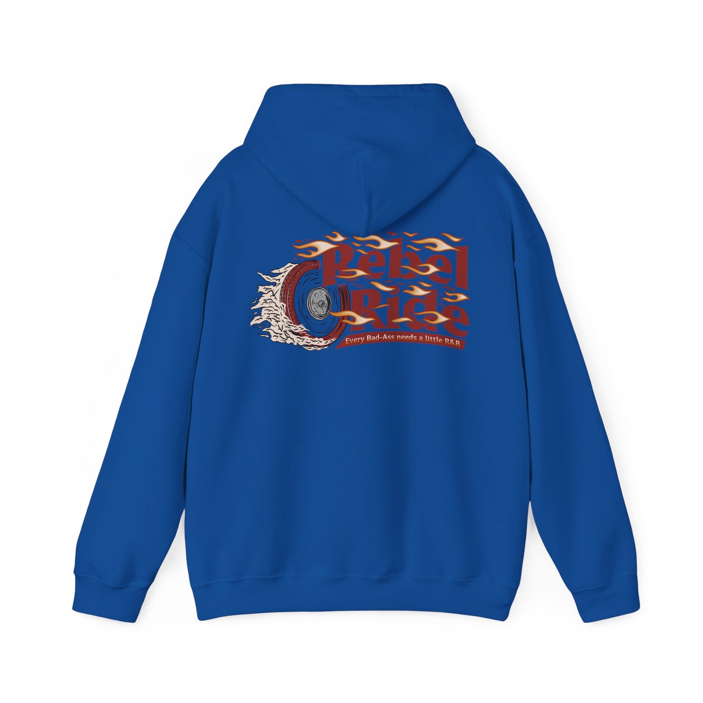 Rebel Ride Flames Hooded Sweatshirt