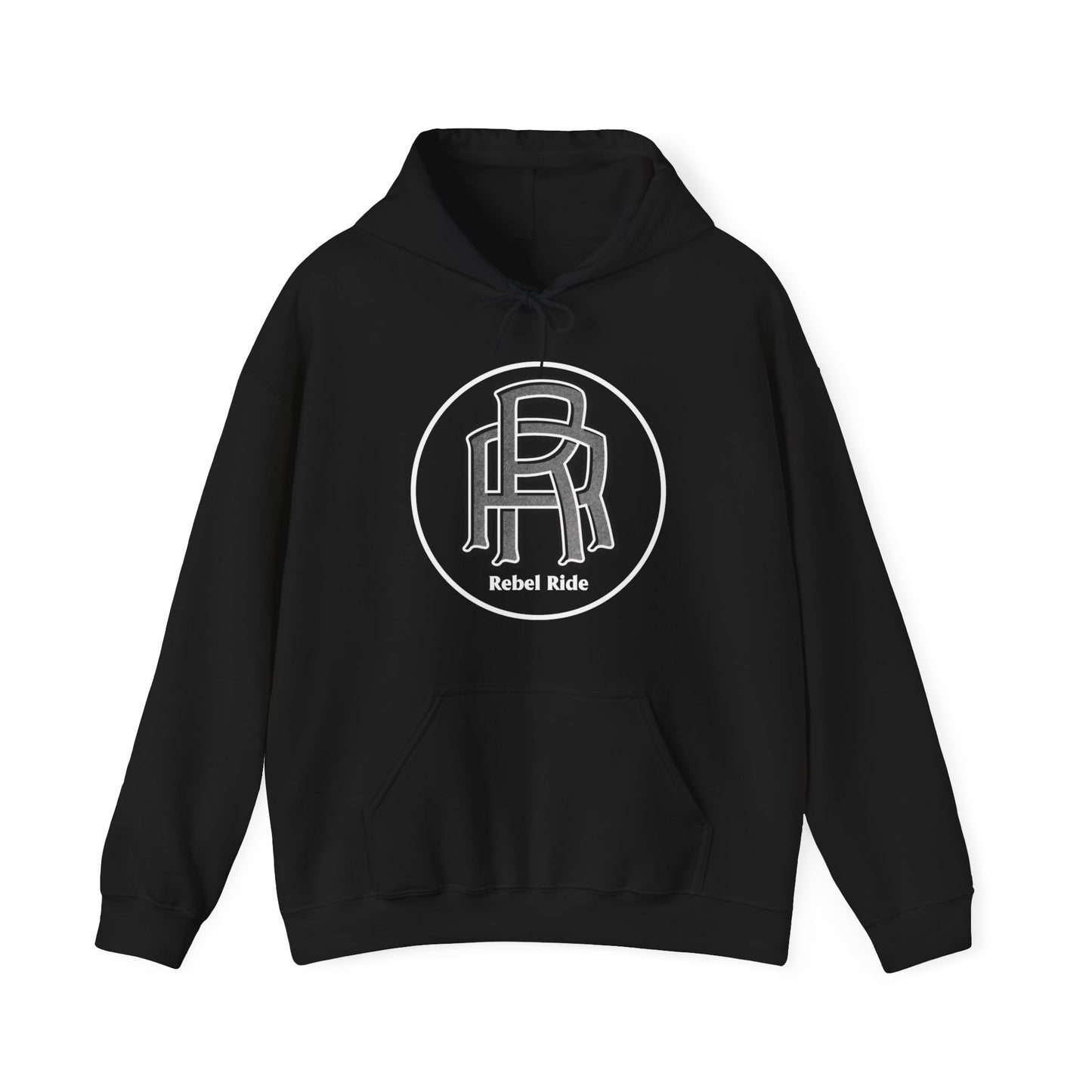 Rebel Ride R&R Hooded Sweatshirt (White Front Only)