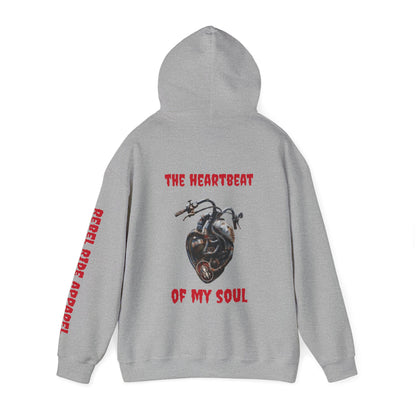 Rebel Ride heartbeat Hooded Sweatshirt